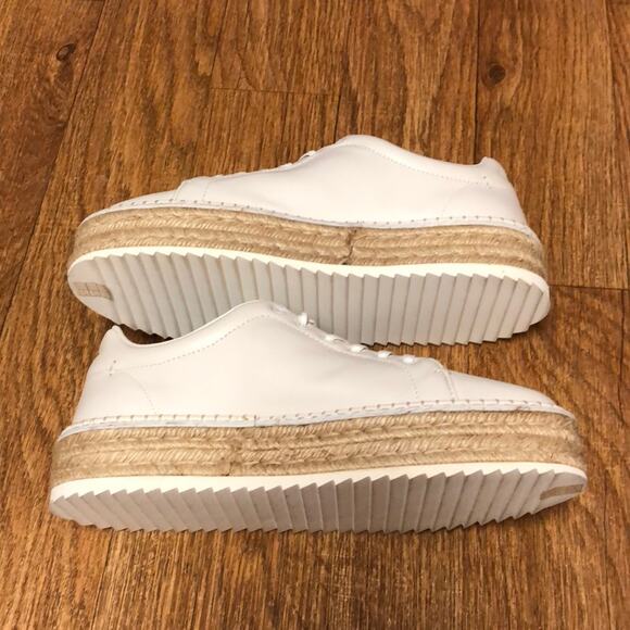 Rag & Bone Kent Espadrille in White with Jute Platform Size 9 (39) - Picture 7 of 15